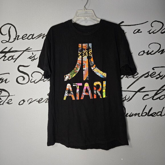 Atari Logo Short Sleeve Black T-Shirt, 2X - Picture 1 of 4